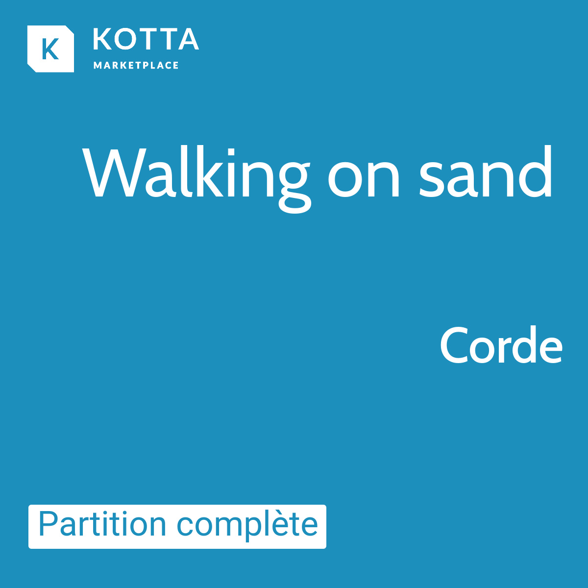 Walking on sand - Corde