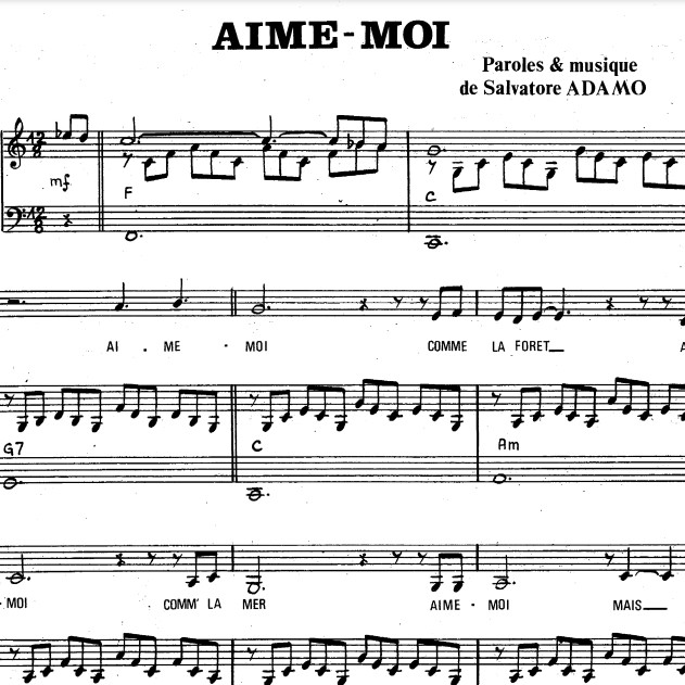 Aime moi (Salvatore Adamo)